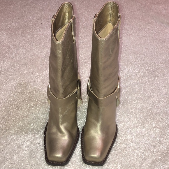 COPY - MICHAEL Michael Kors Metallic Heeled Boots - Picture 3 of 12